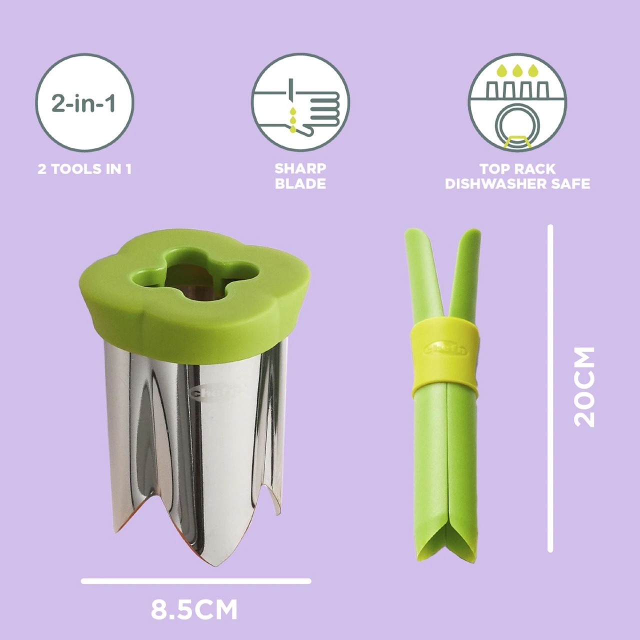 Vykrajovače paprik Chef’n QuickCore Plus, 2 ks